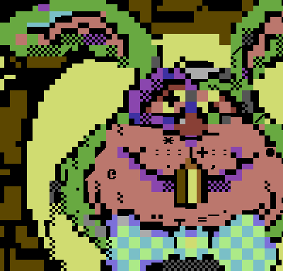 Excerpt of PETSCII art by Judas