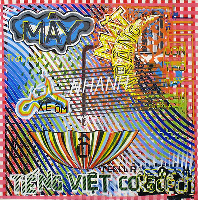 Vietnamese language lessons Acrylics on canvas, 2005